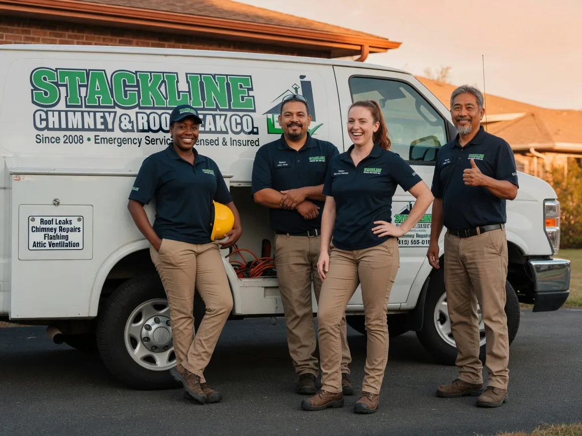 Chimney flashing repair company in Commerce, TX
